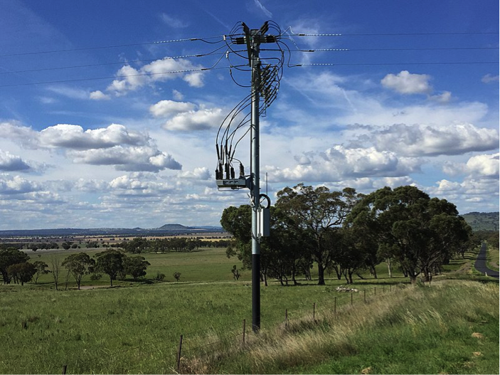 Electrical line in rural Michigan