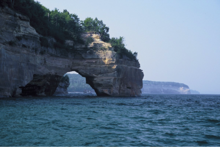 Scenic coastline in Michigan