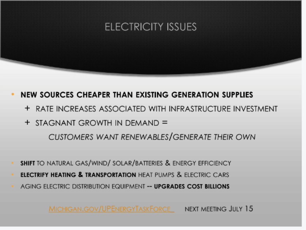 Electricity issues presentation slide