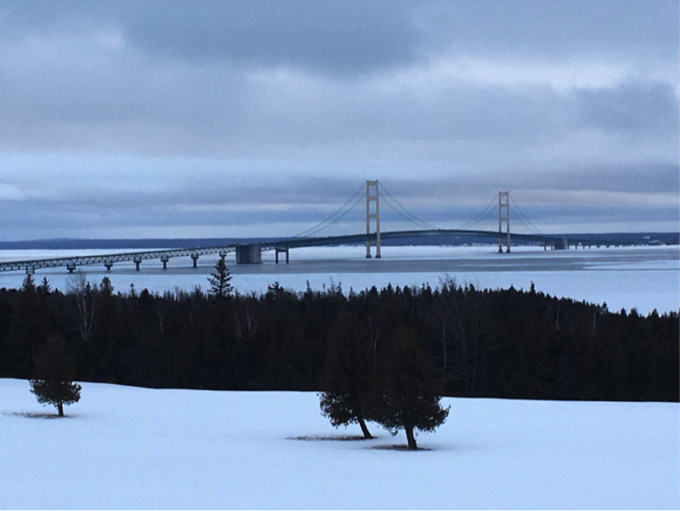 Bridge in upper peninsula of Michigan