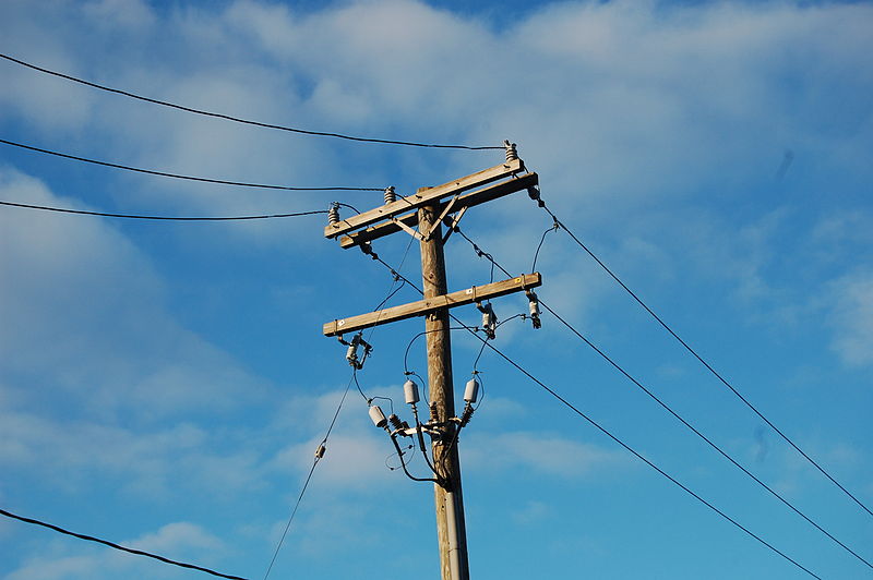 Utility pole in Michigan